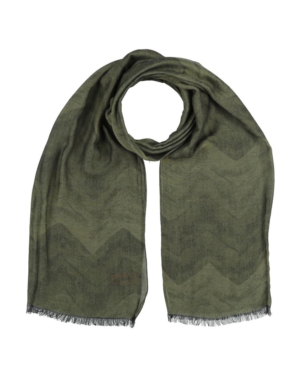 Missoni Green Scarf Cotton, Modal for men