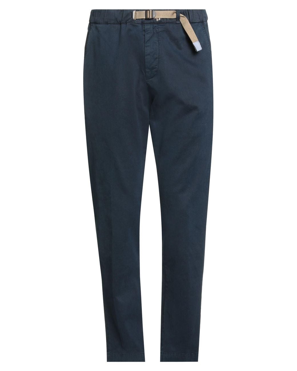 White Sand Blue Pants Cotton, Elastane for men