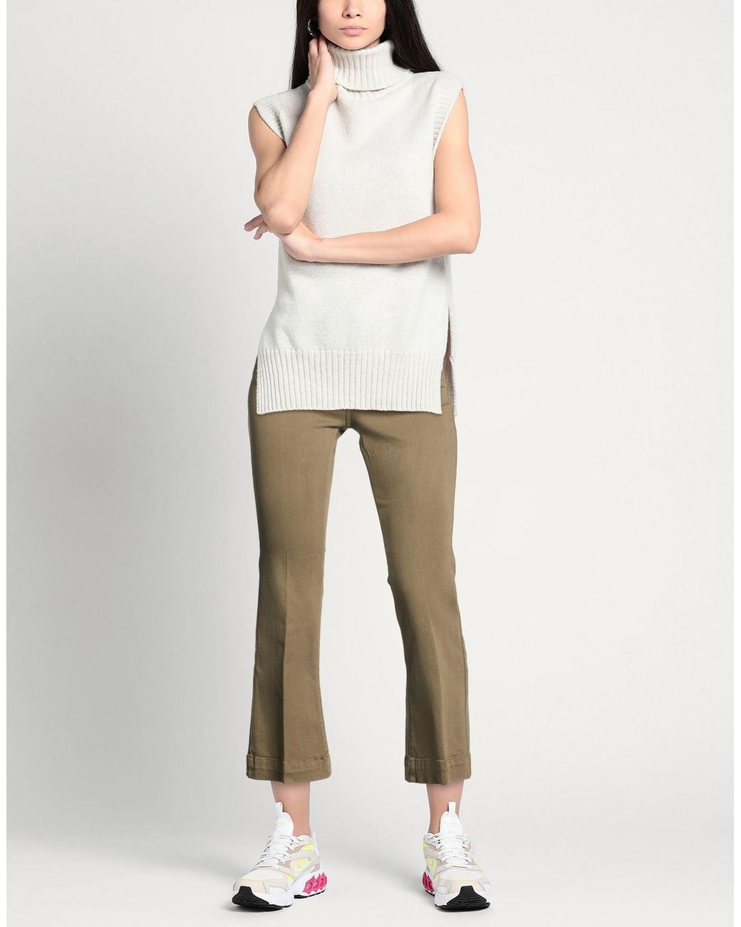 Nenette Natural Military Jeans Cotton, Elastomultiester, Elastane
