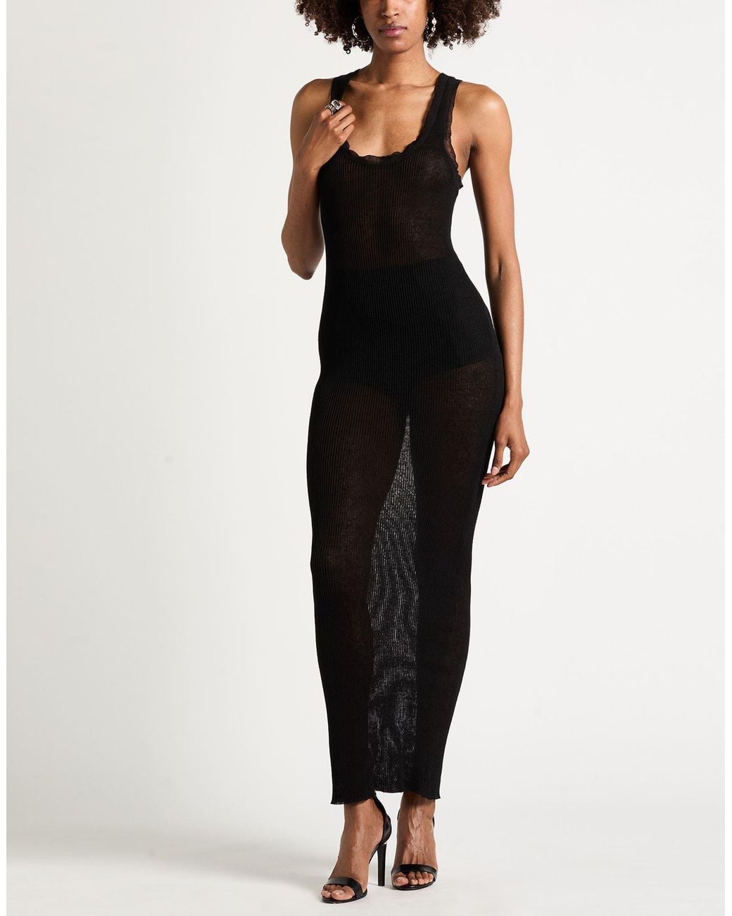 Petar Petrov Black Maxi Dress Linen, Silk