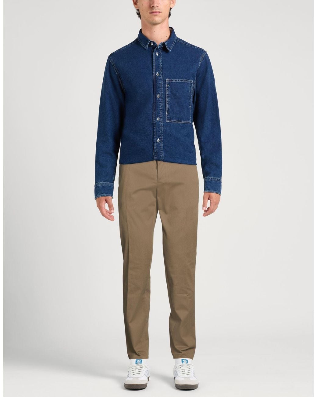 Grifoni Natural Military Pants Cotton, Elastane for men