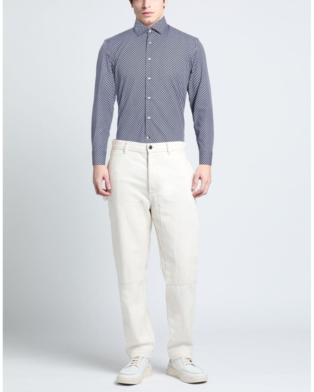 Ghirardelli Blue Midnight Shirt Cotton for men
