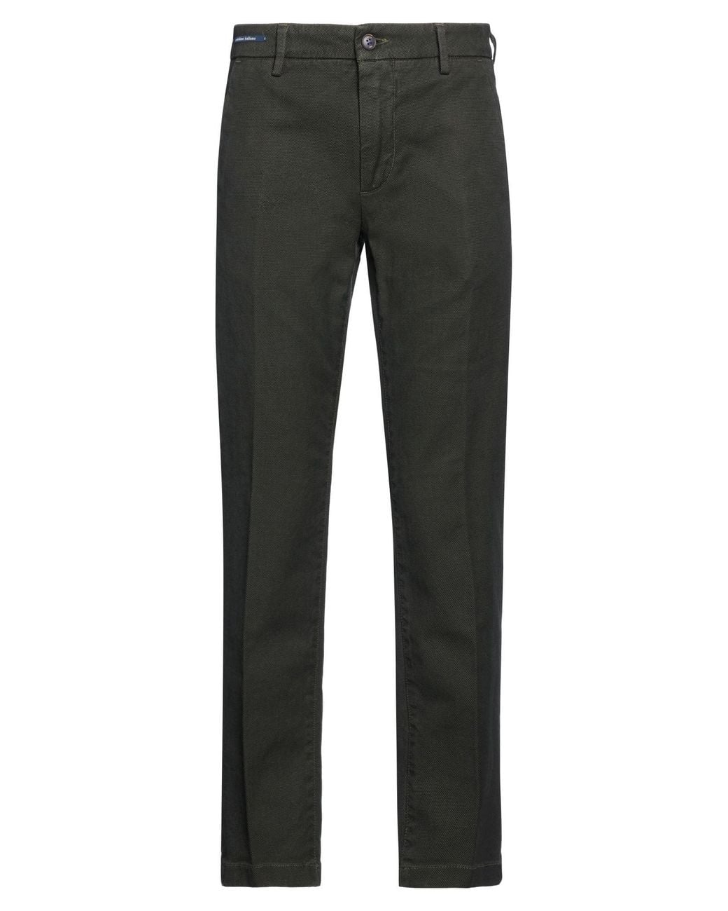 Teleria Zed Gray Dark Pants Cotton, Elastane for men