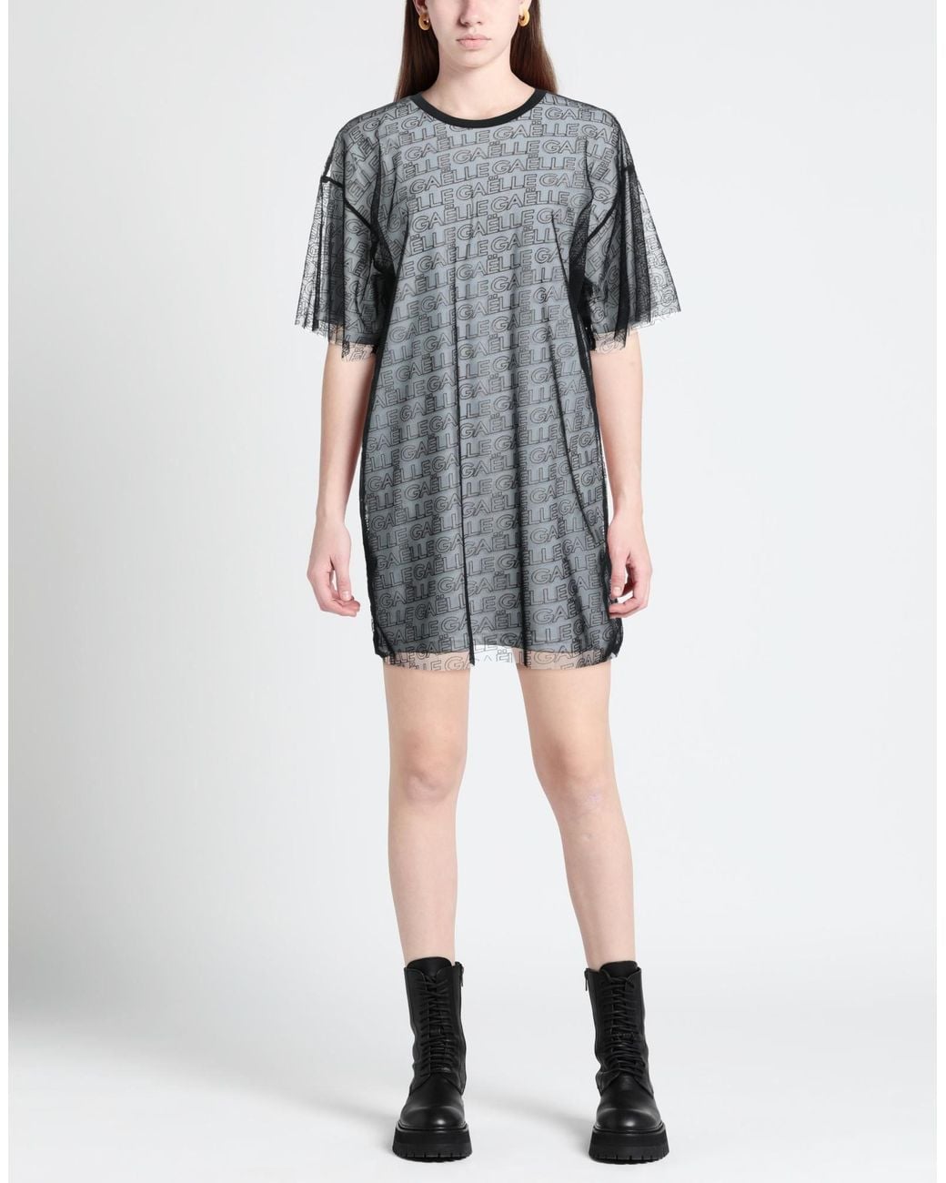 Gaelle Paris Gray Mini Dress