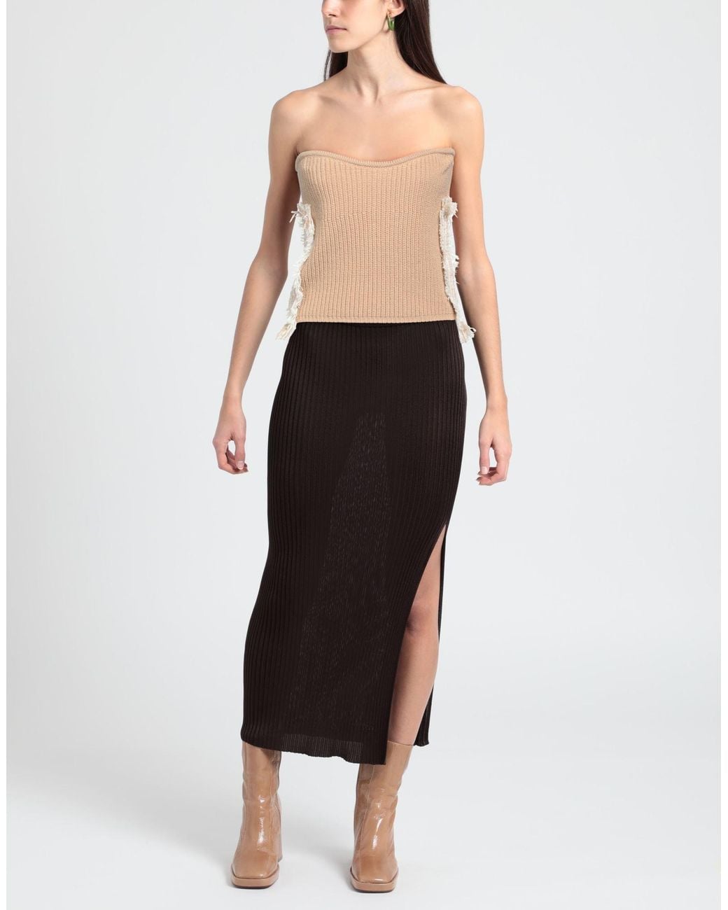 Top MSGM de color Natural
