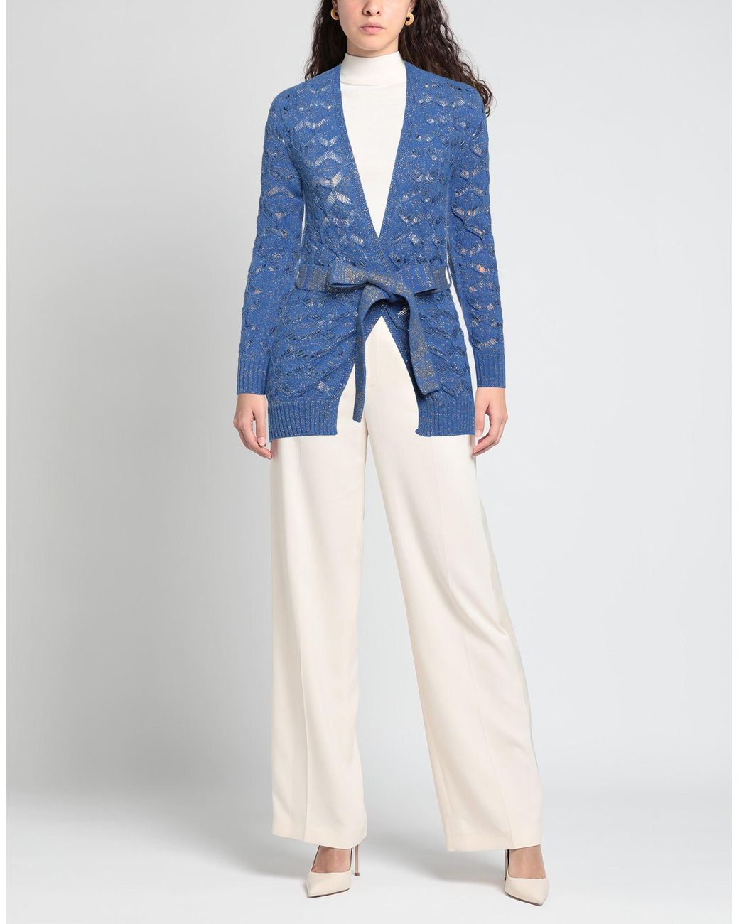 Pink Memories Blue Cardigan