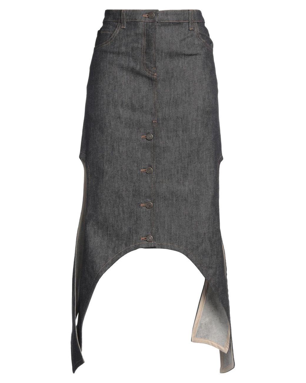 Courreges Black Denim Skirt