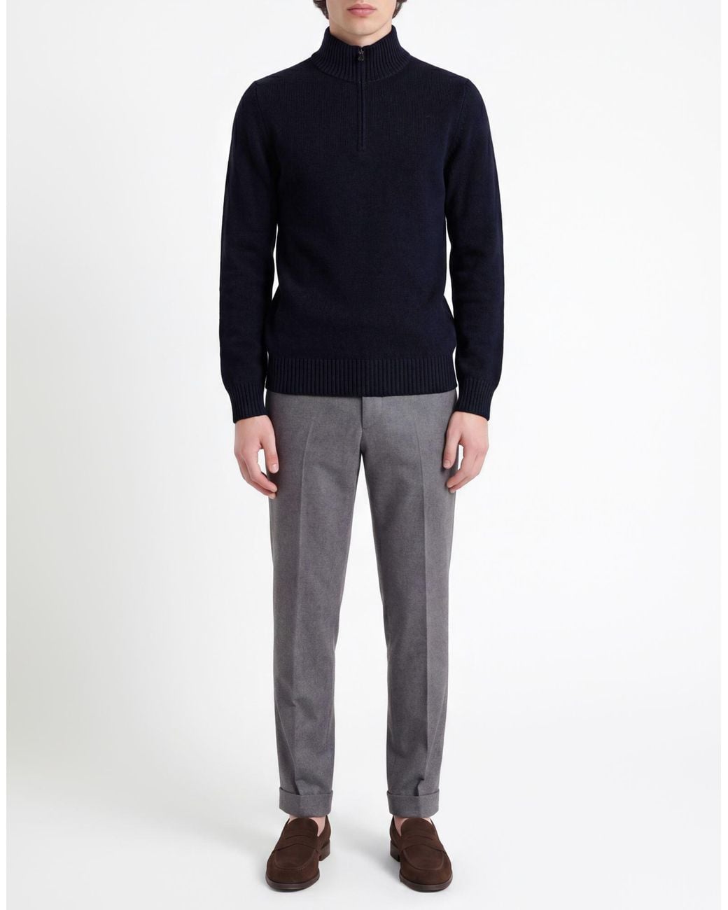Gran Sasso Green Turtleneck Virgin Wool for men
