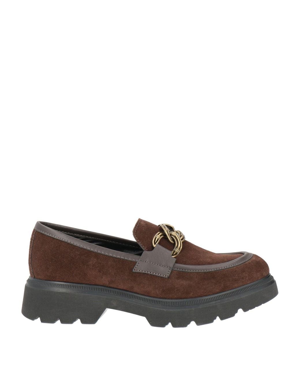 Nila & Nila Brown Dark Loafers Leather