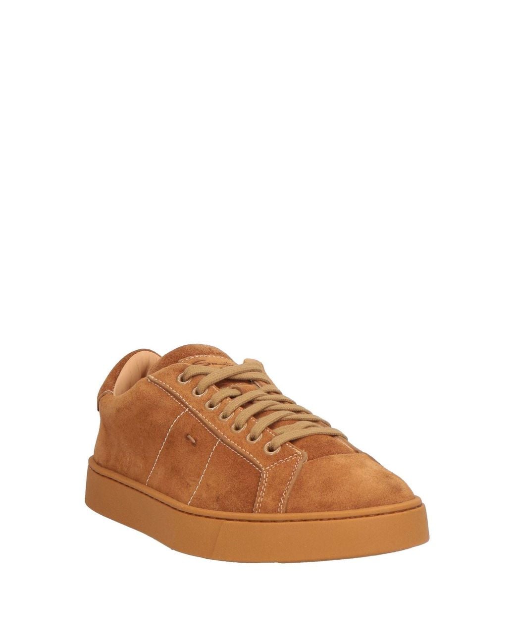 Santoni Brown Sneakers Leather for men