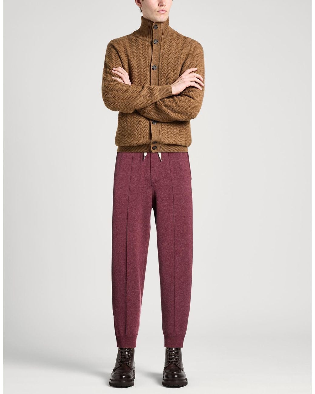 Brunello Cucinelli Red Trouser for men