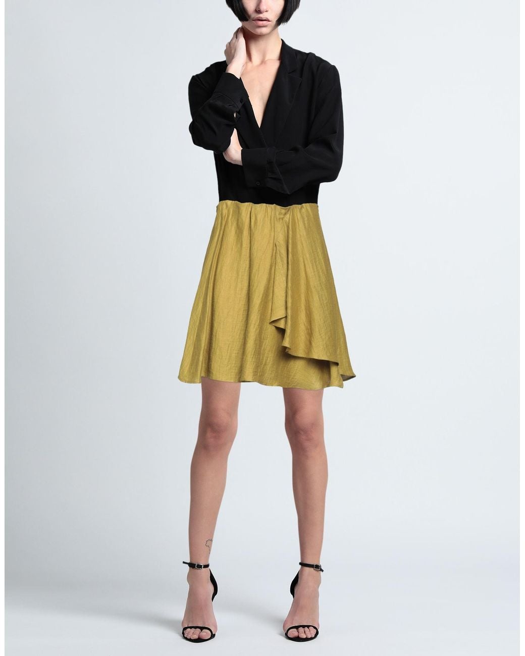 Alysi Yellow Mini Skirt
