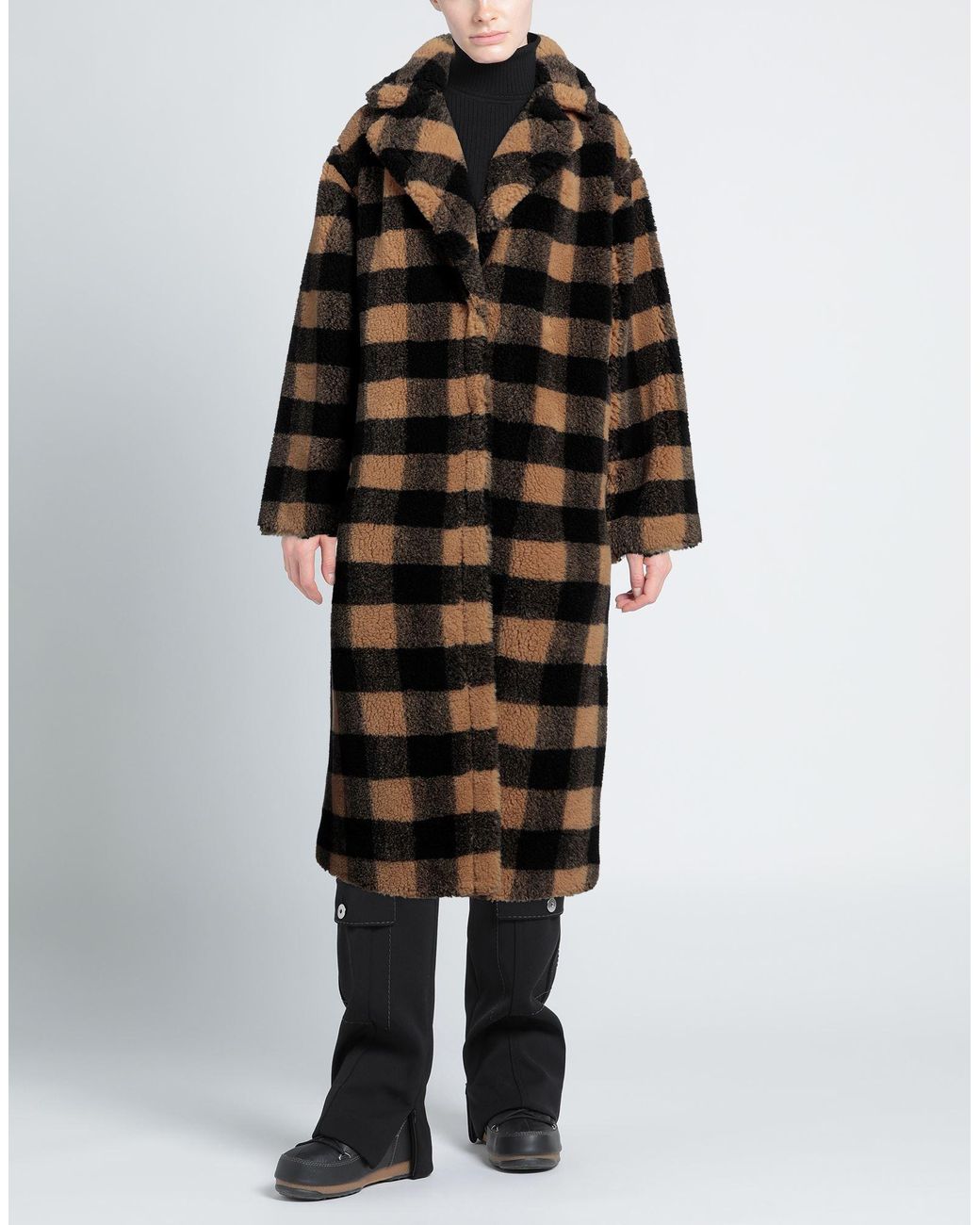 Stand Studio Black Shearling & Teddy