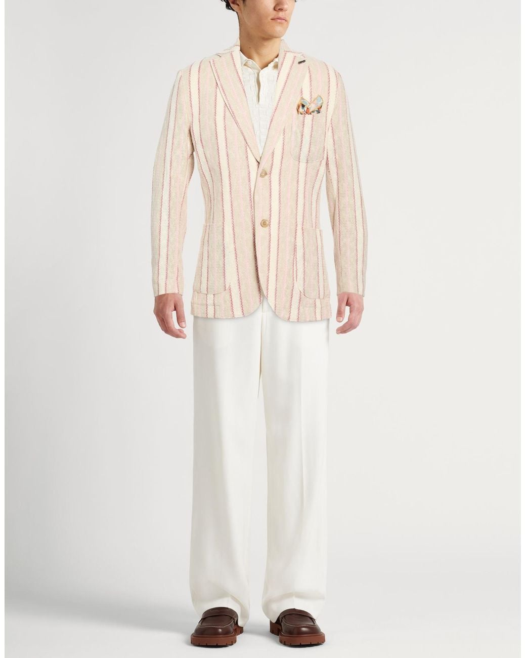 Bob Natural Blazer Cotton, Polyester for men