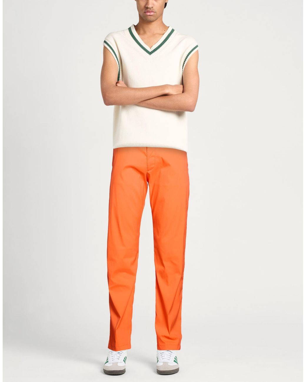 Colmar Orange Pants Polyamide, Elastane for men