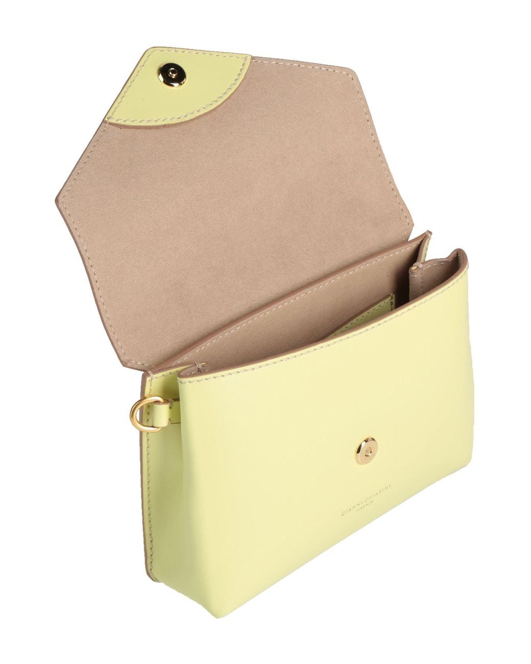 Gianni Chiarini Yellow Cross-Body Bag Leather