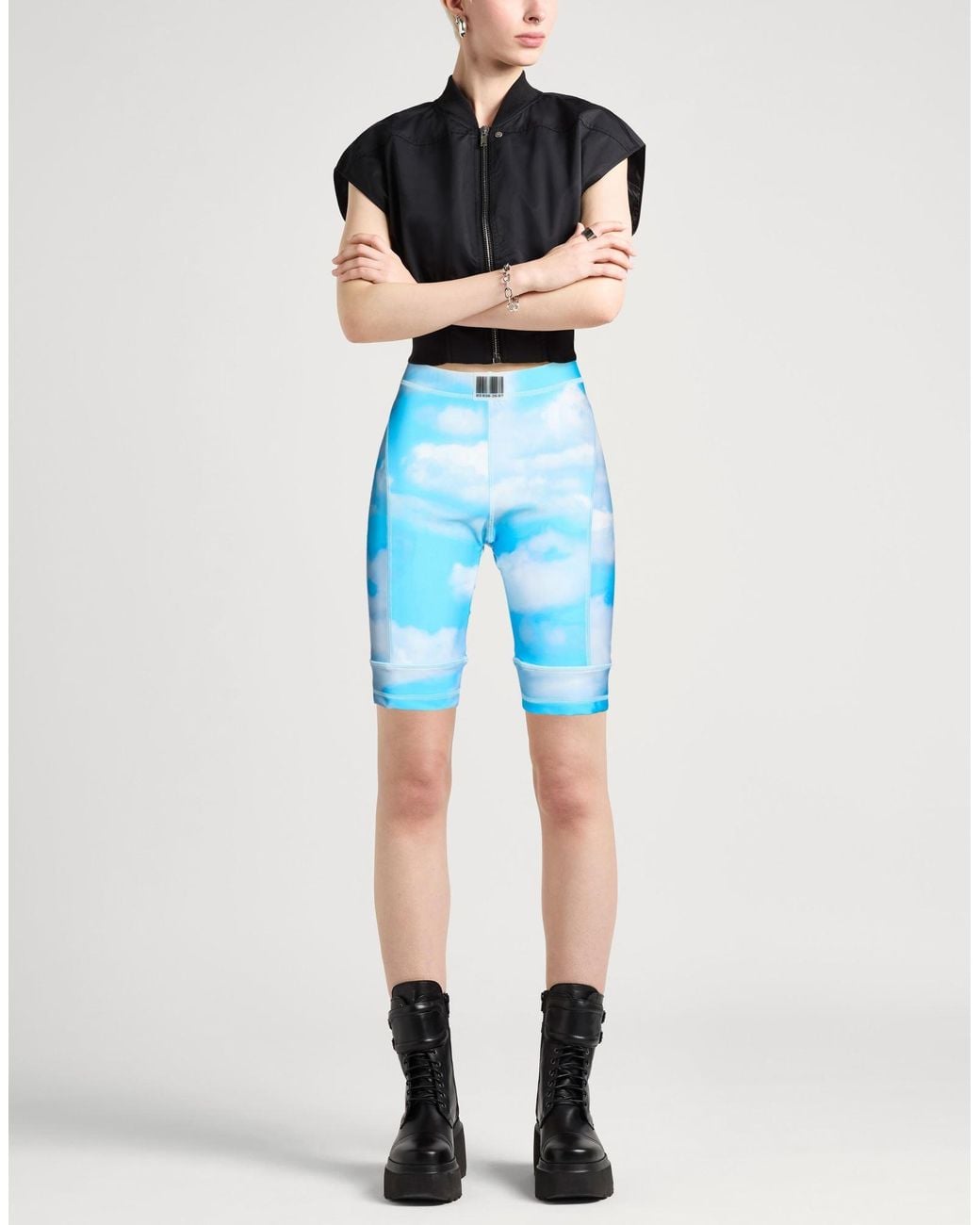 VTMNTS Blue Shorts & Bermuda Shorts Polyamide, Elastane