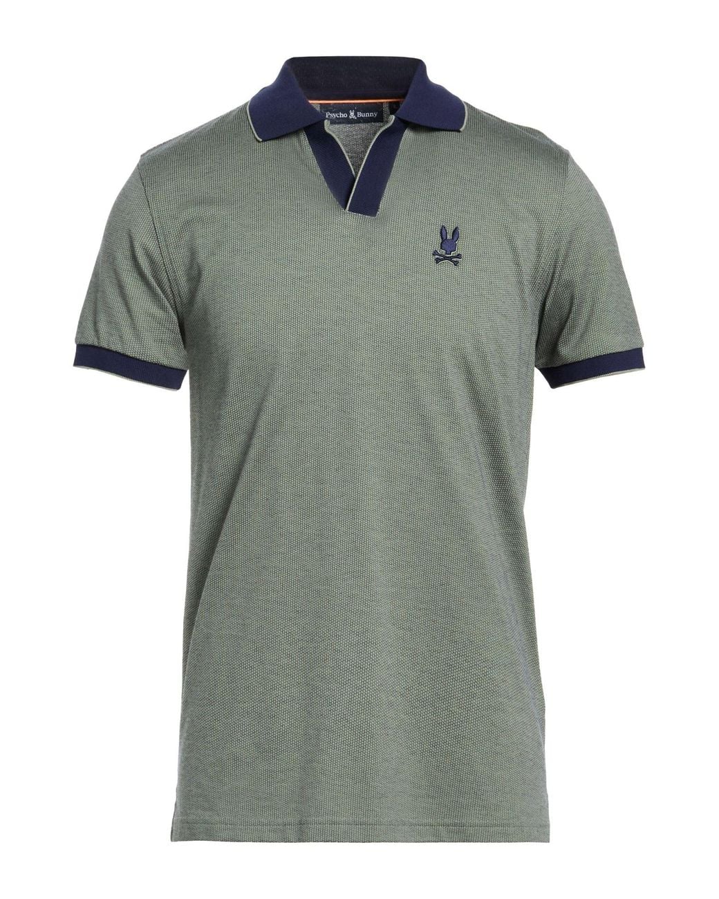 Psycho Bunny Green Polo Shirt Pima Cotton for men