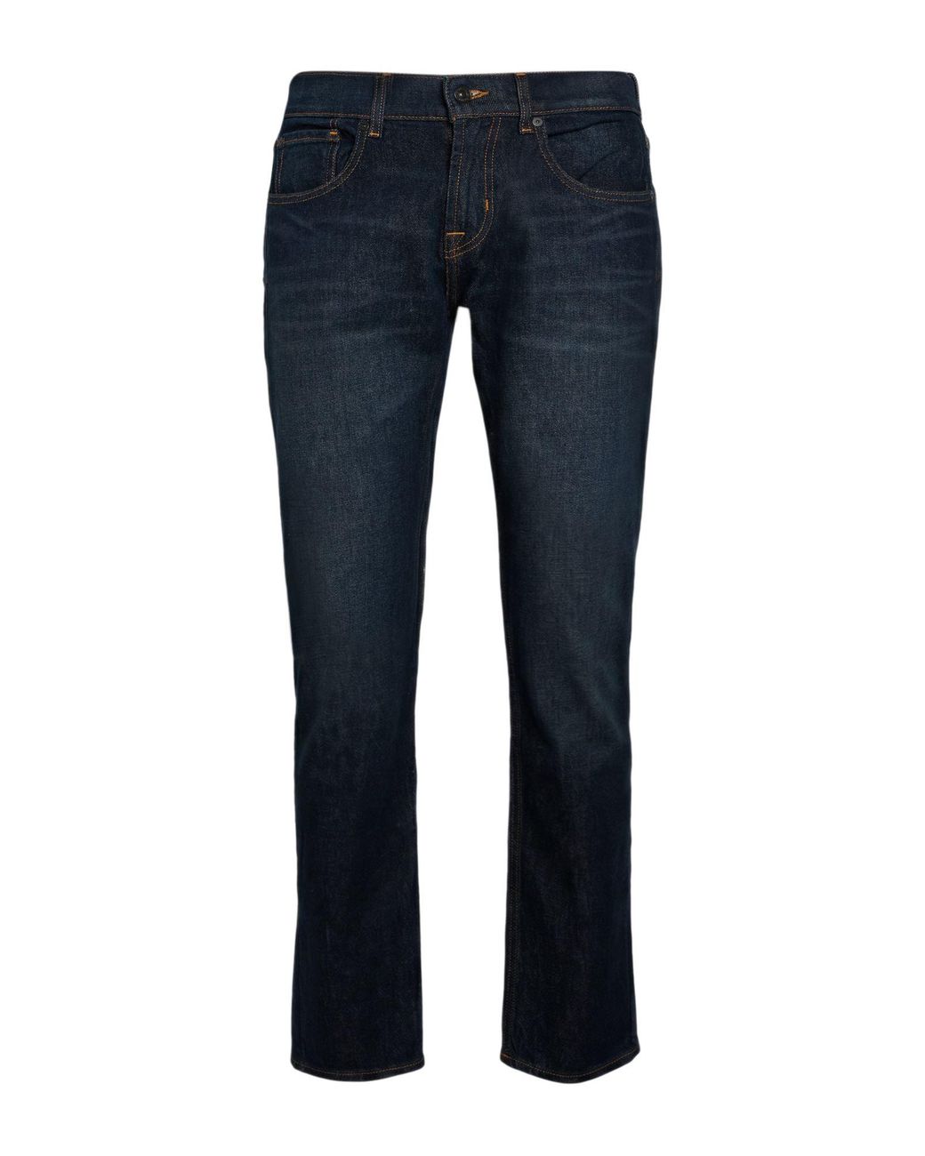 7 For All Mankind Blue Jeans Cotton, Elastane for men