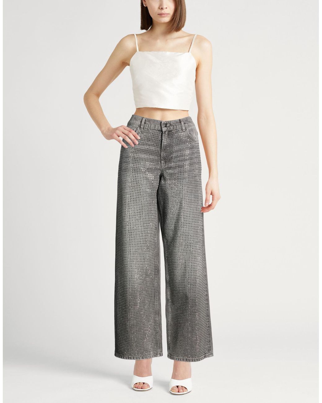 Liu Jo Gray Jeans Cotton