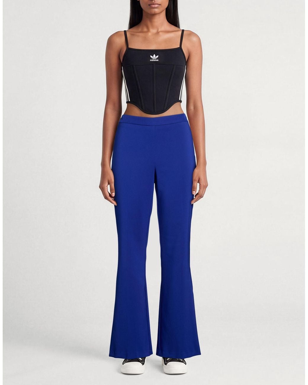 Rinascimento Blue Pants Polyester, Elastane
