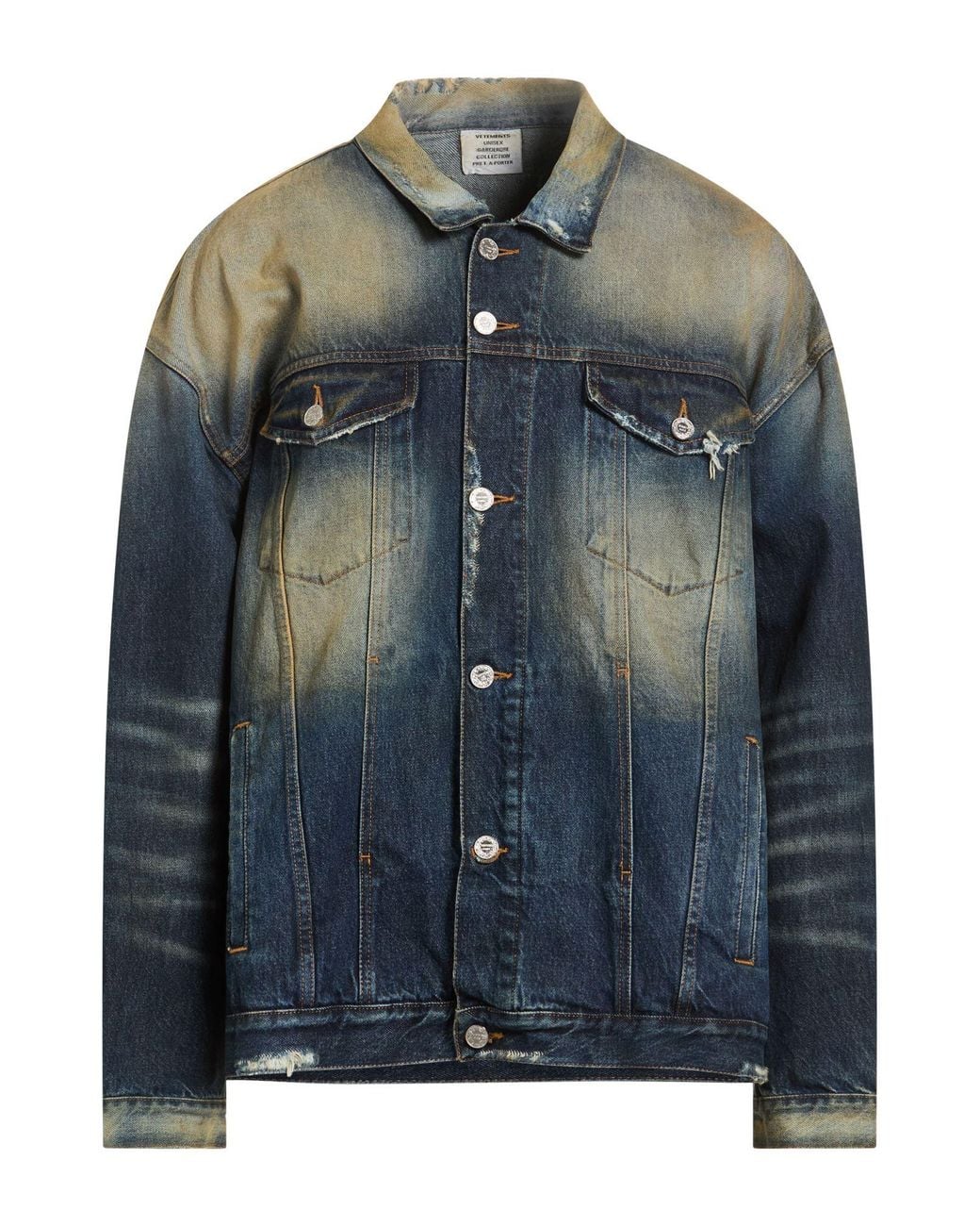 Vetements Blue Denim Outerwear Cotton for men
