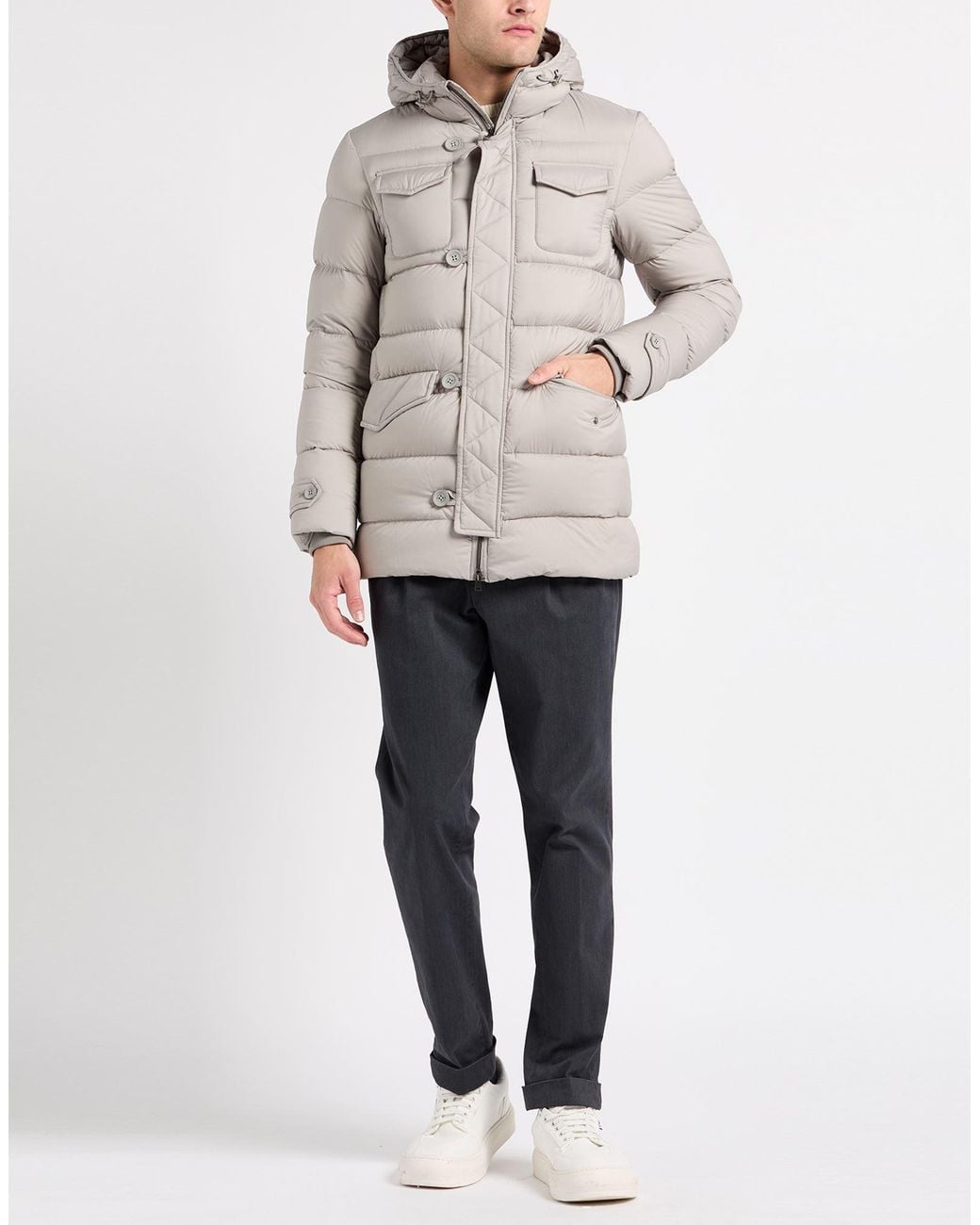 Herno Gray Puffer for men