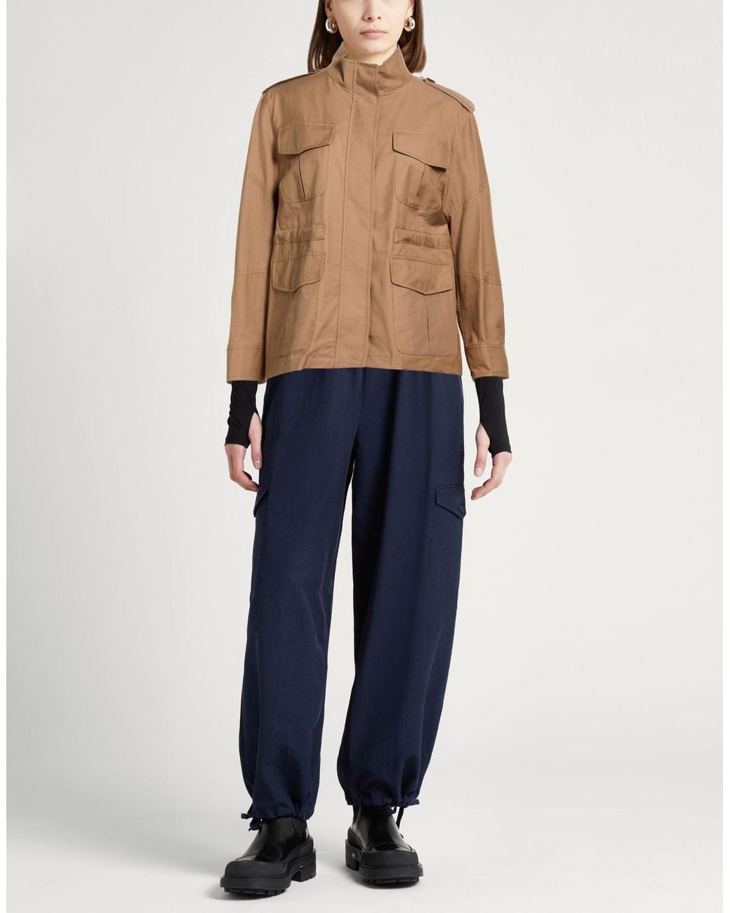 Max Mara Brown Jacket Cotton, Polyester
