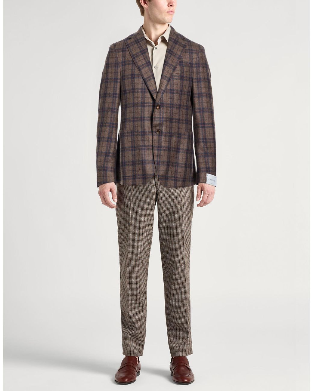 Caruso Brown Blazer for men