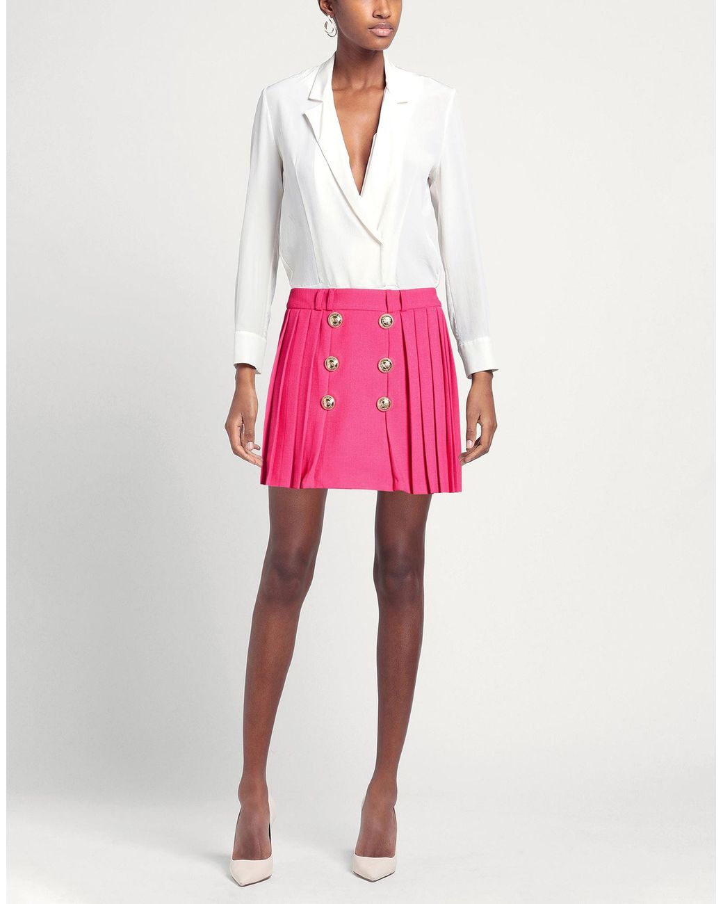 W Les Femmes By Babylon Pink Mini Skirts