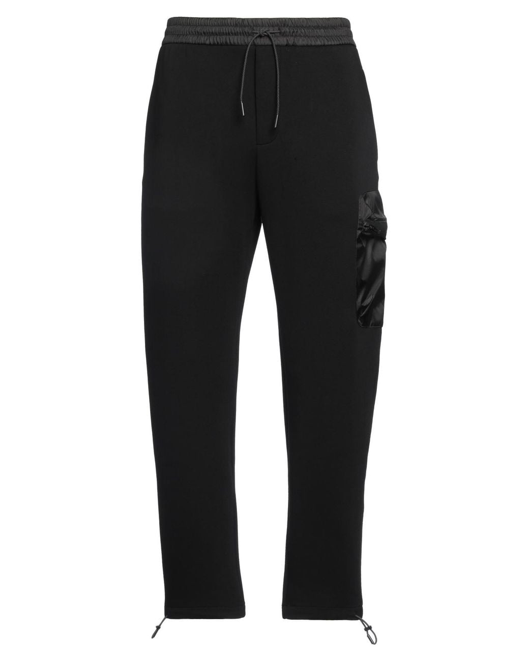 Emporio Armani Black Pants Cotton, Polyester, Elastane, Polyamide, Polyurethane for men