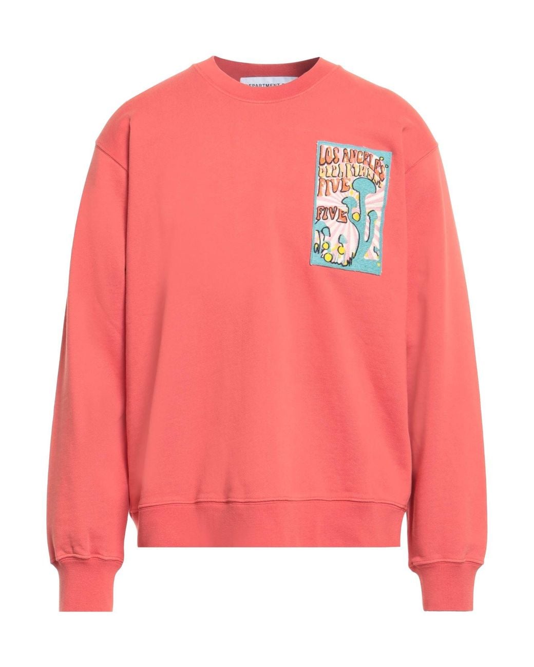 Department 5 Pink Coral Sweatshirt Cotton for men