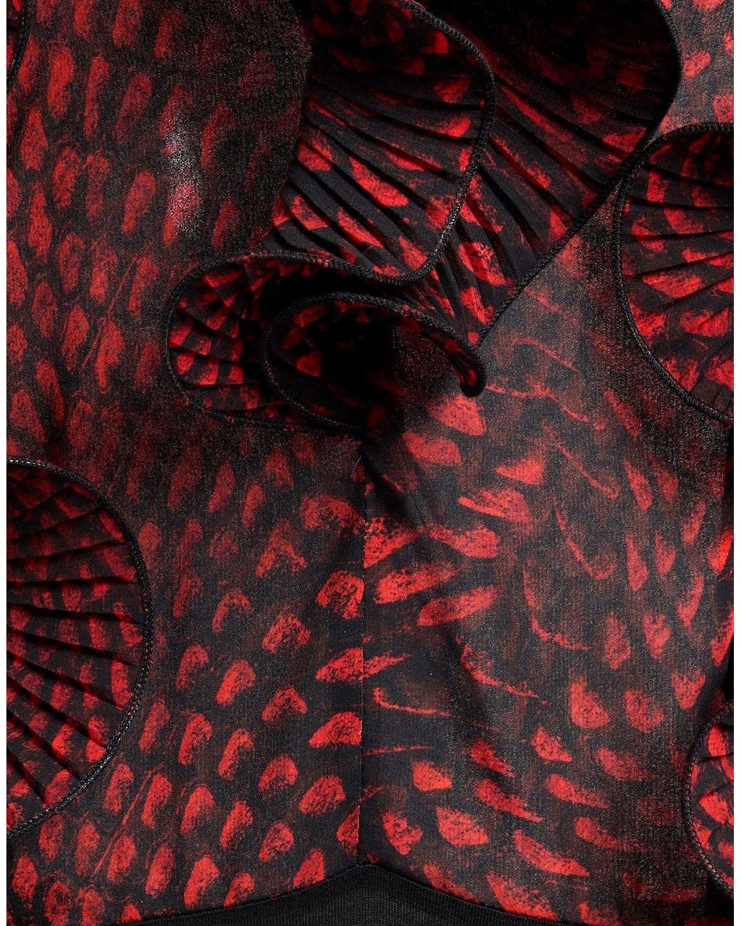 Babylon Red Bodysuit Polyester