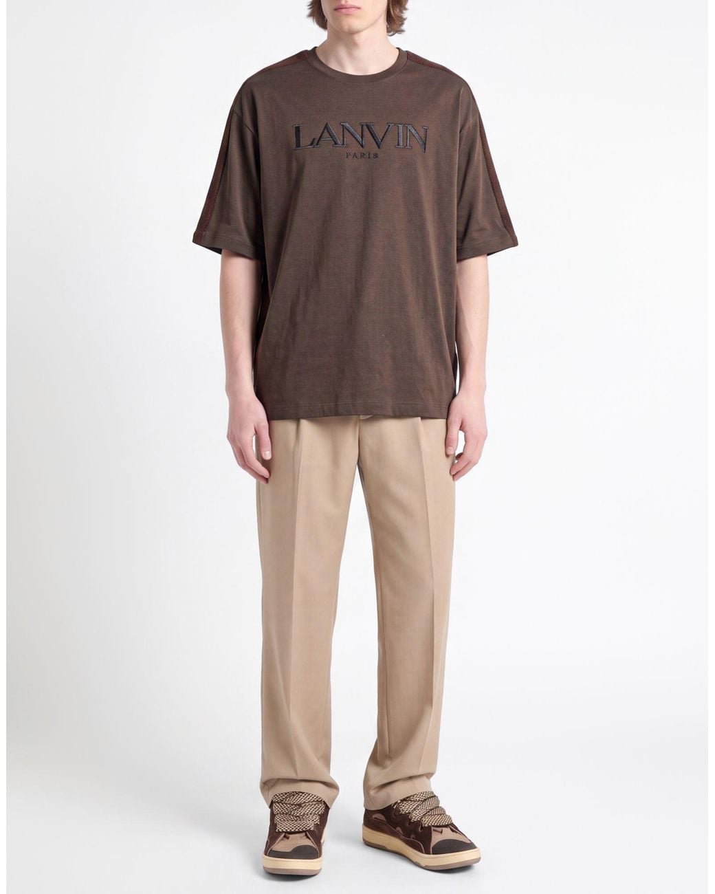 Lanvin Brown T-Shirt Cotton for men