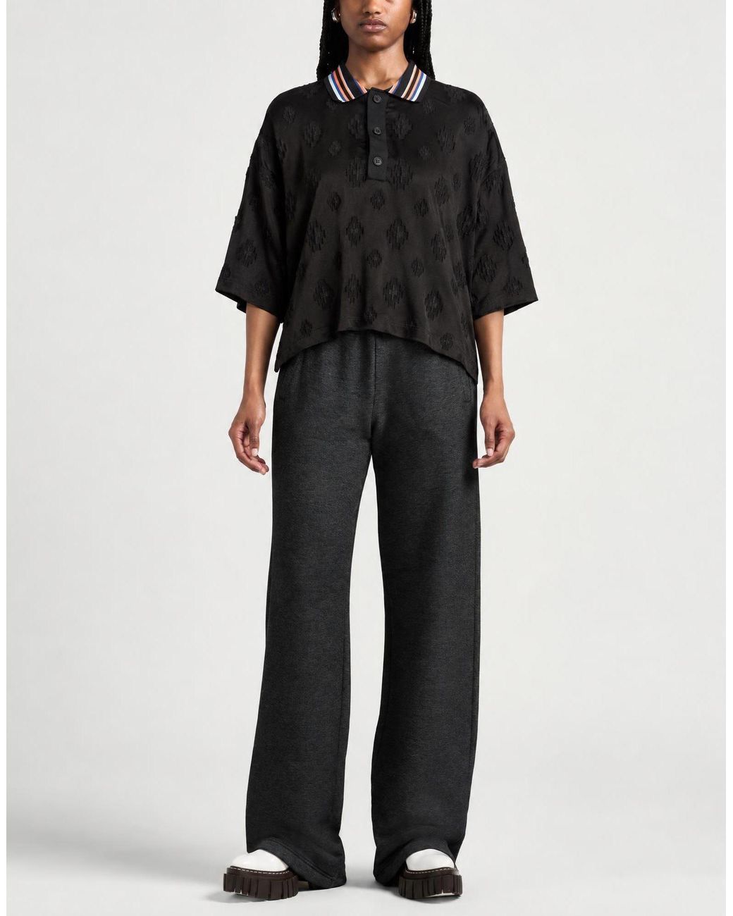 Marcelo Burlon Black Top Polyester, Viscose
