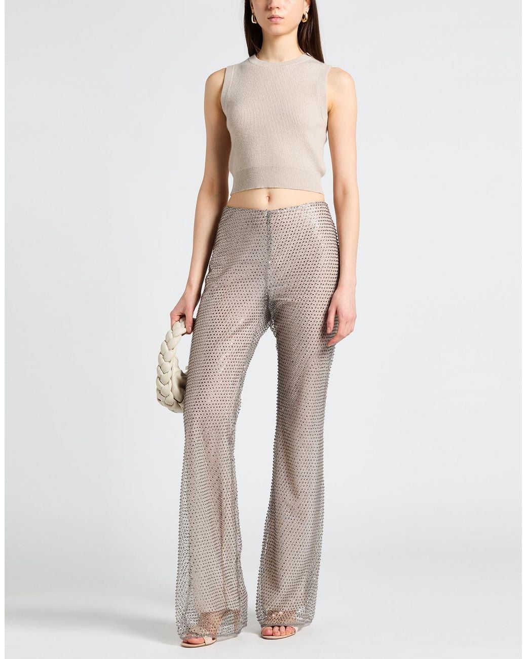 Semicouture Gray Pants Polyester