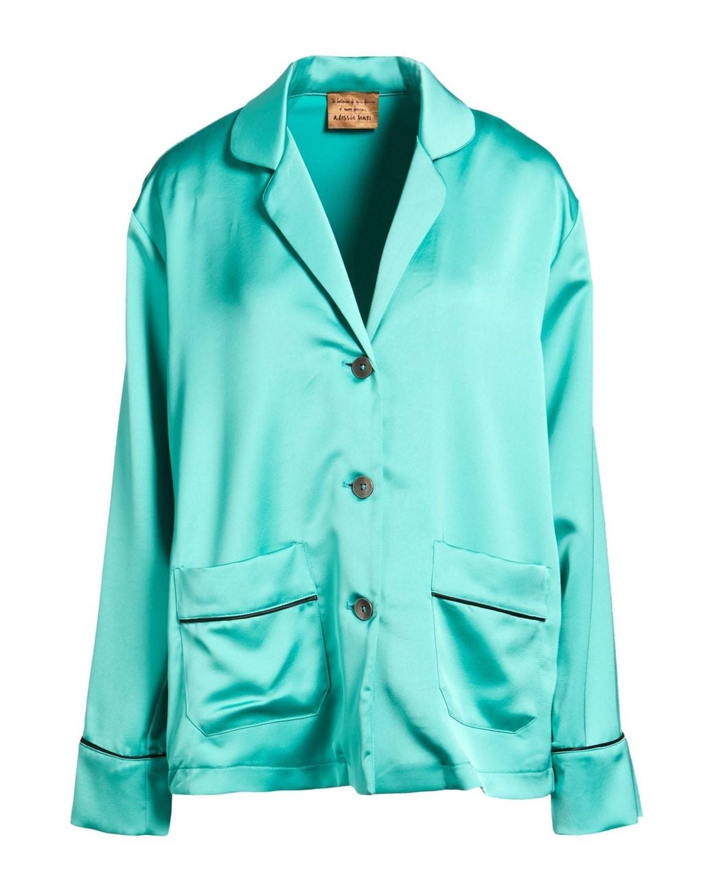 ALESSIA SANTI Green Blazer Polyester