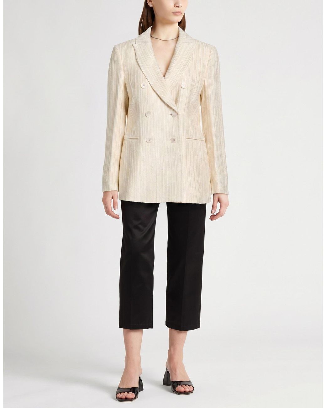 Peserico Natural Ivory Blazer Viscose