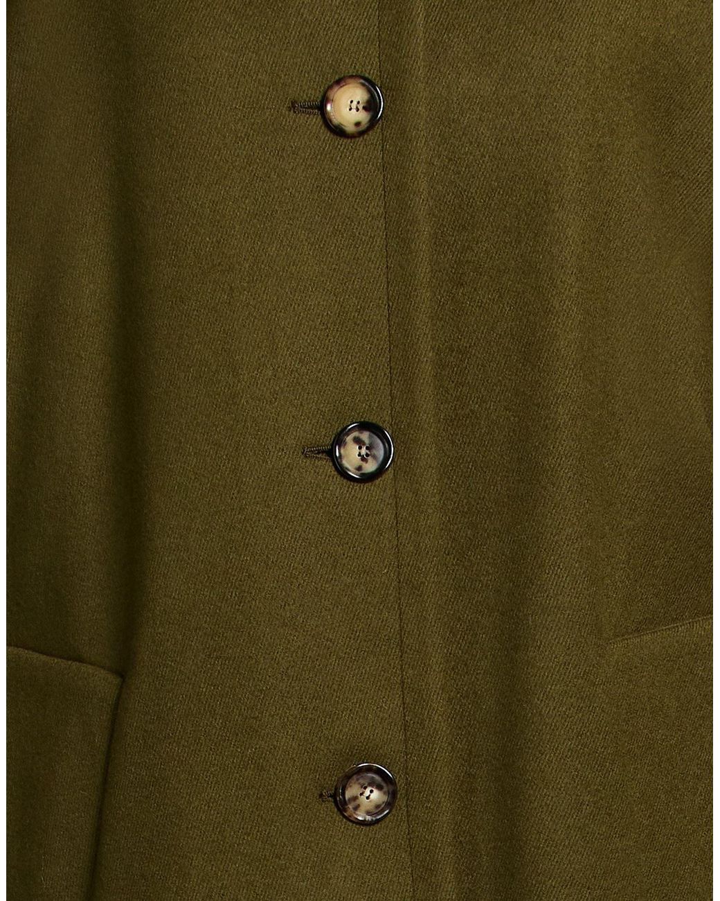 Marni Green Coat Virgin Wool, Polyamide