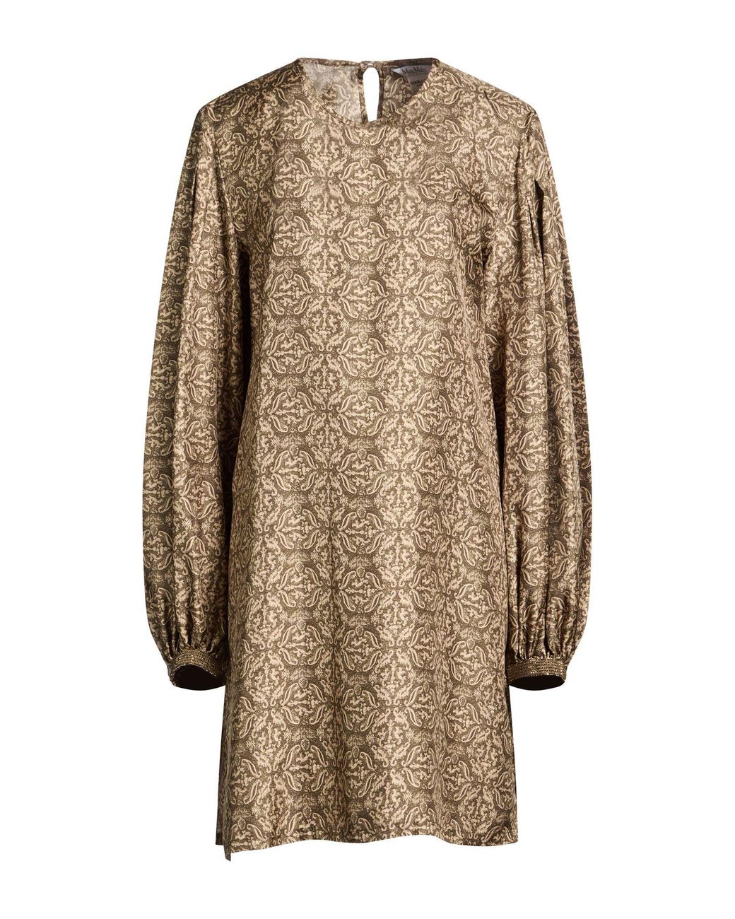 Max Mara Natural Military Top Silk