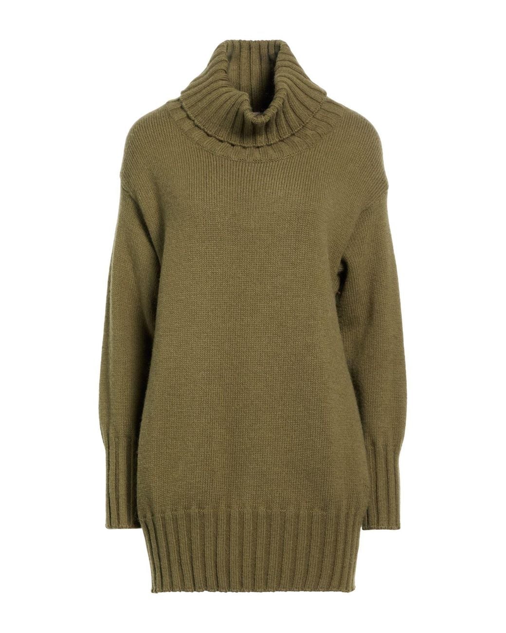Carla G Green Military Turtleneck Polyacrylic, Alpaca Wool, Polyamide, Polyester
