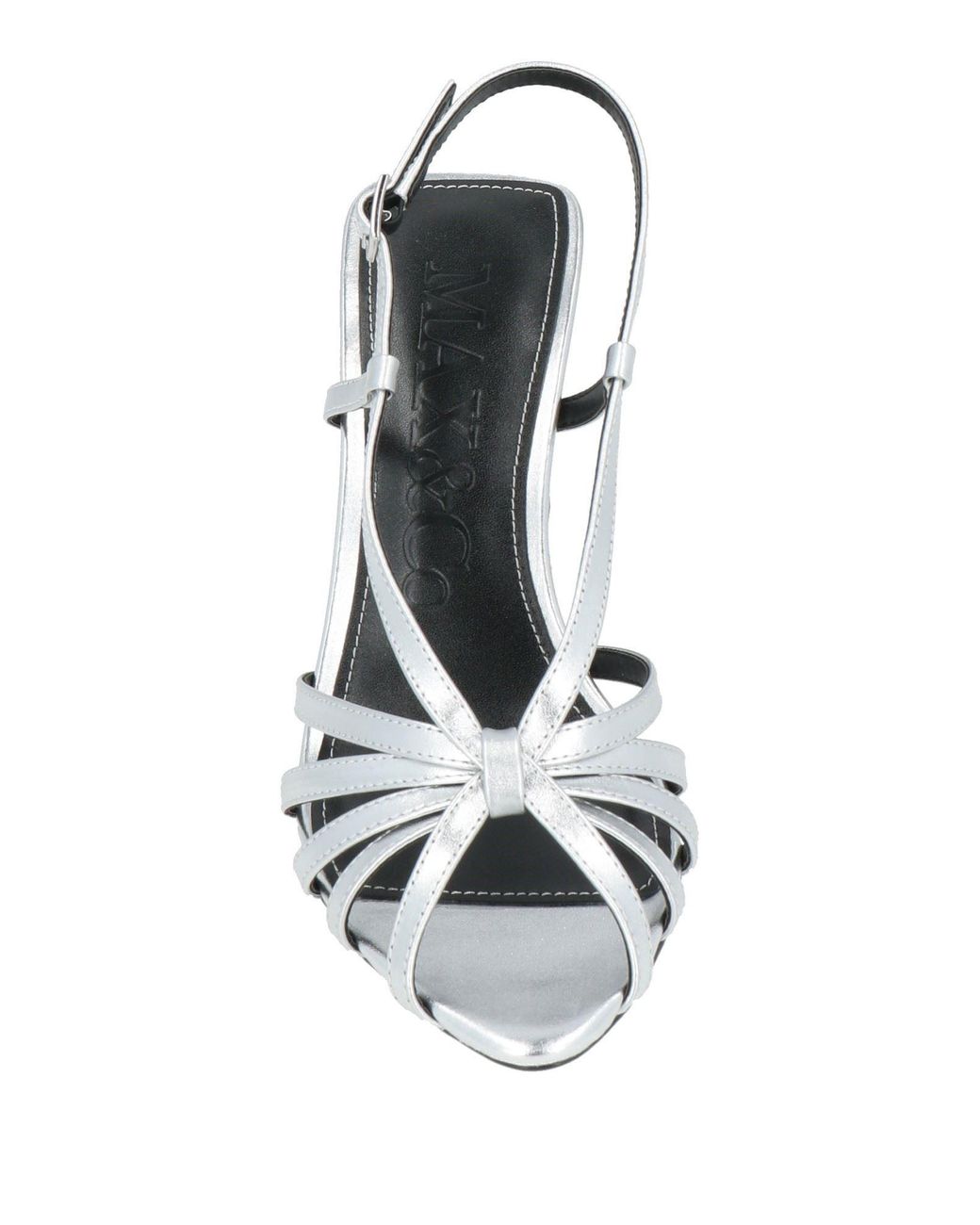 MAX&Co. Metallic Sandals Leather