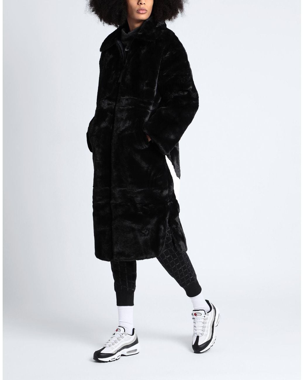 Nike Black Teddy Coat
