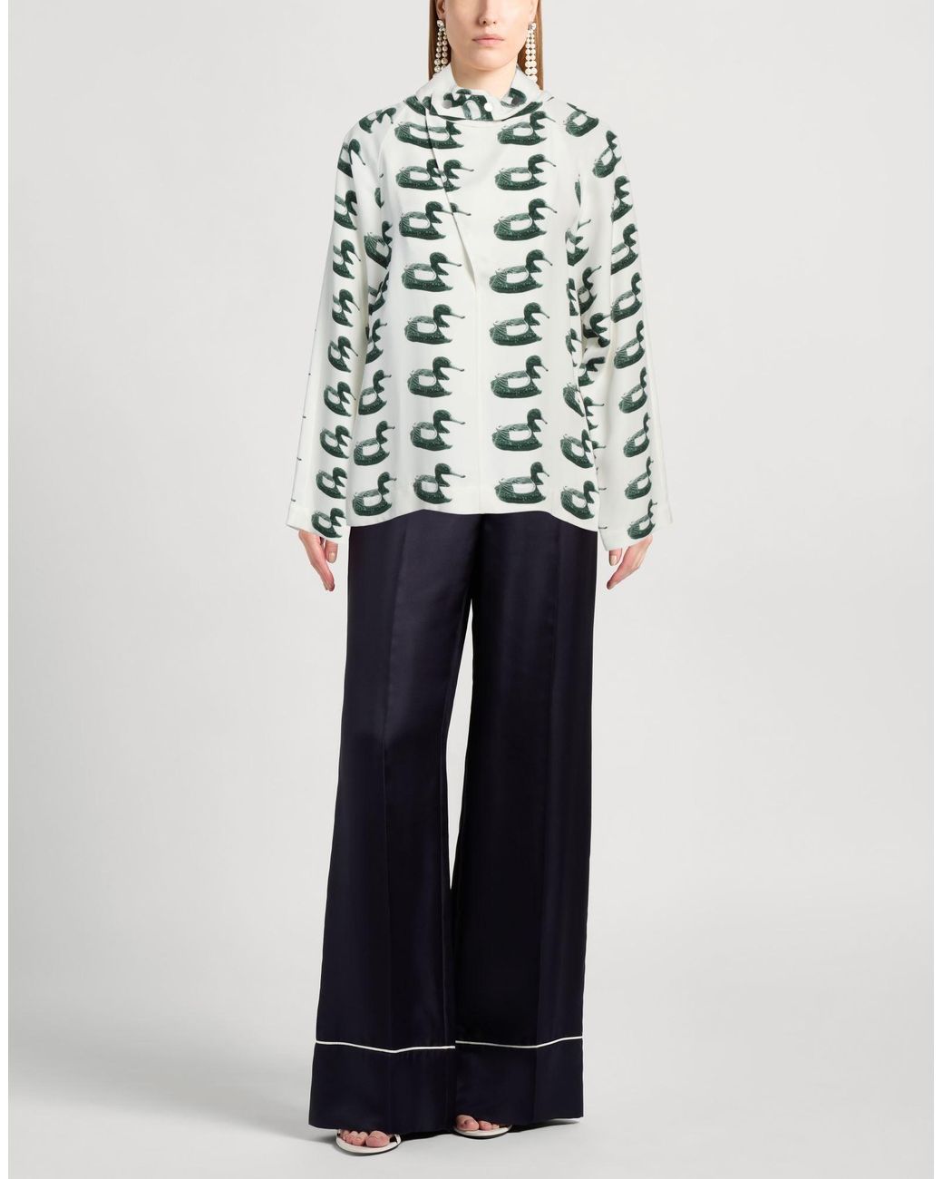 Burberry White Top Viscose