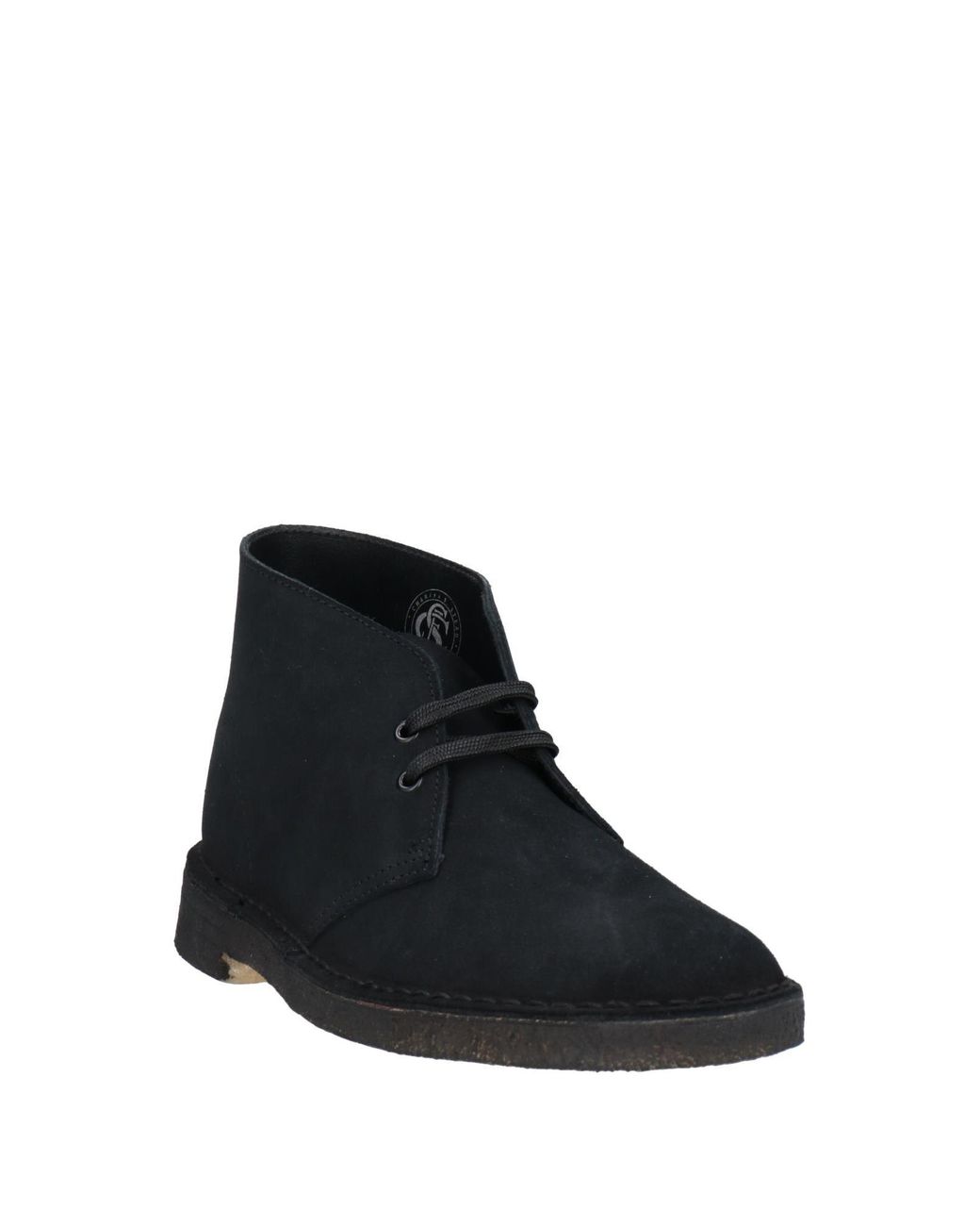 Clarks Black Ankle Boots Soft Leather for men