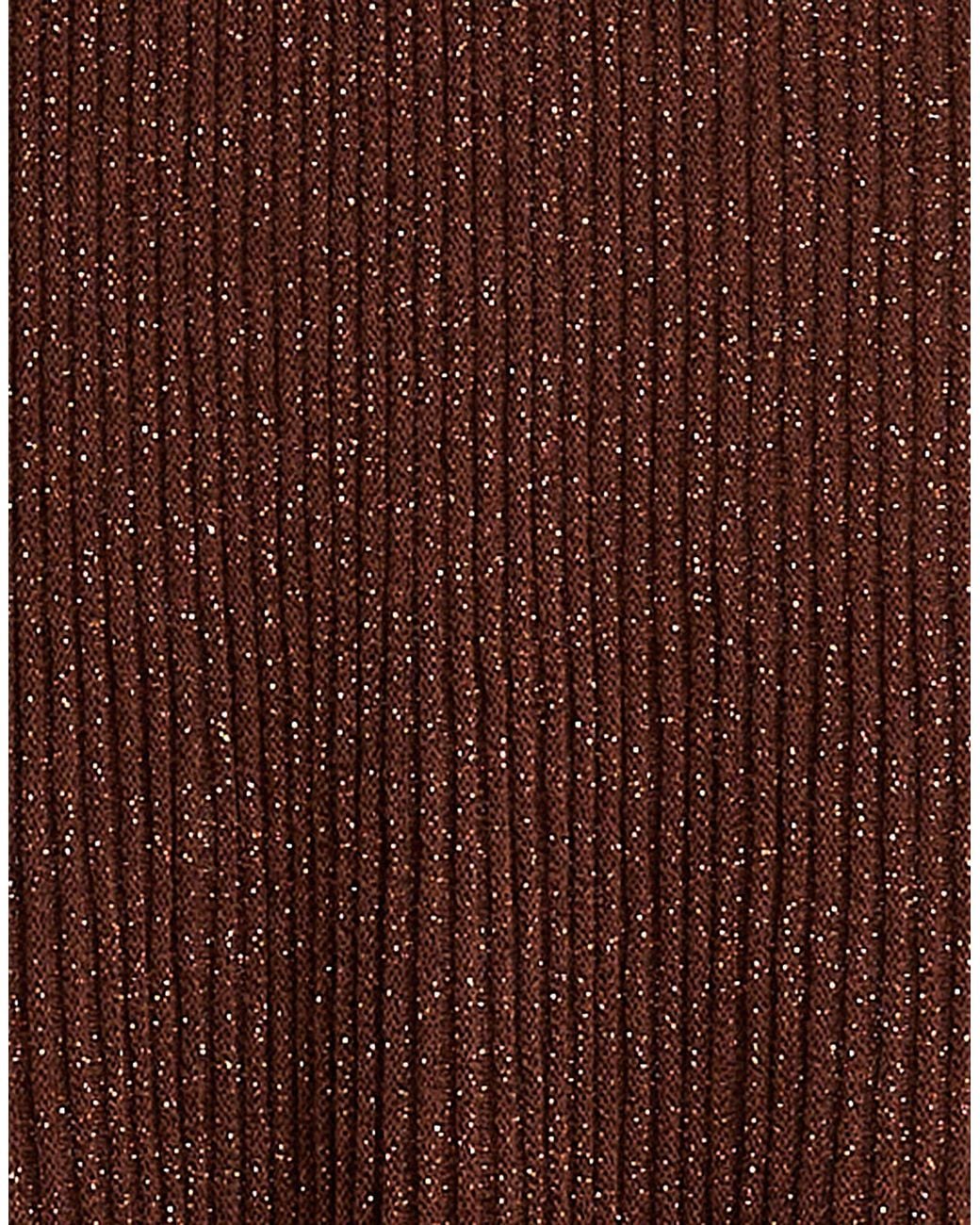 Akep Brown Maxi Dress Viscose, Polyamide, Polyester