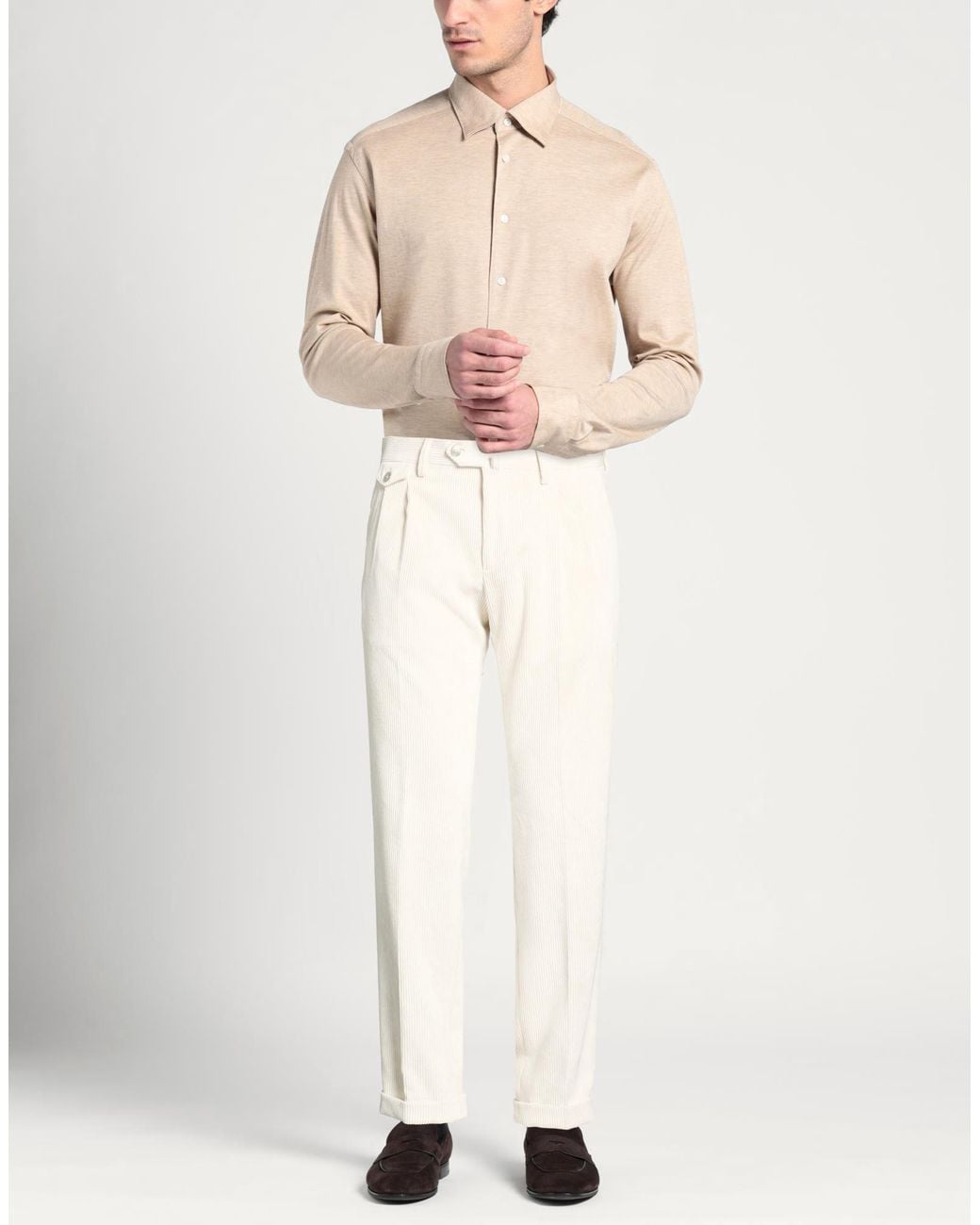 Briglia 1949 White Pants Polyester, Polyamide, Elastane for men