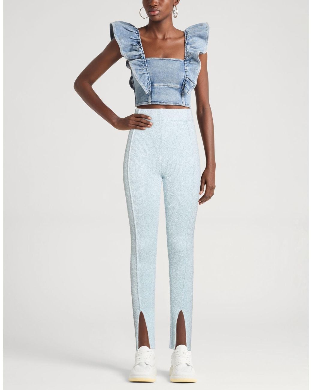 ROTATE BIRGER CHRISTENSEN Blue Leggings