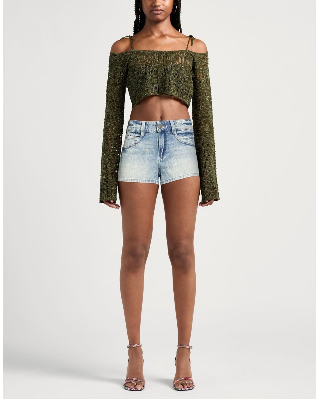 Miss Sixty Blue Denim Shorts