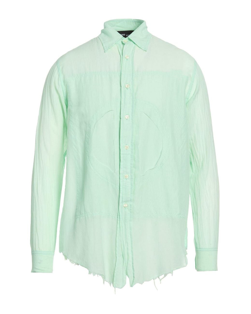 Edward Cuming Green Light Shirt Cotton, Silk for men